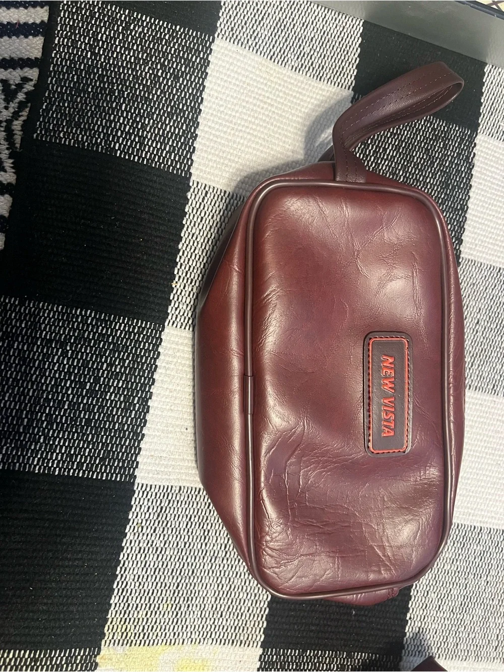 Men's Classic Leather Duffel Bag - Rich Brown